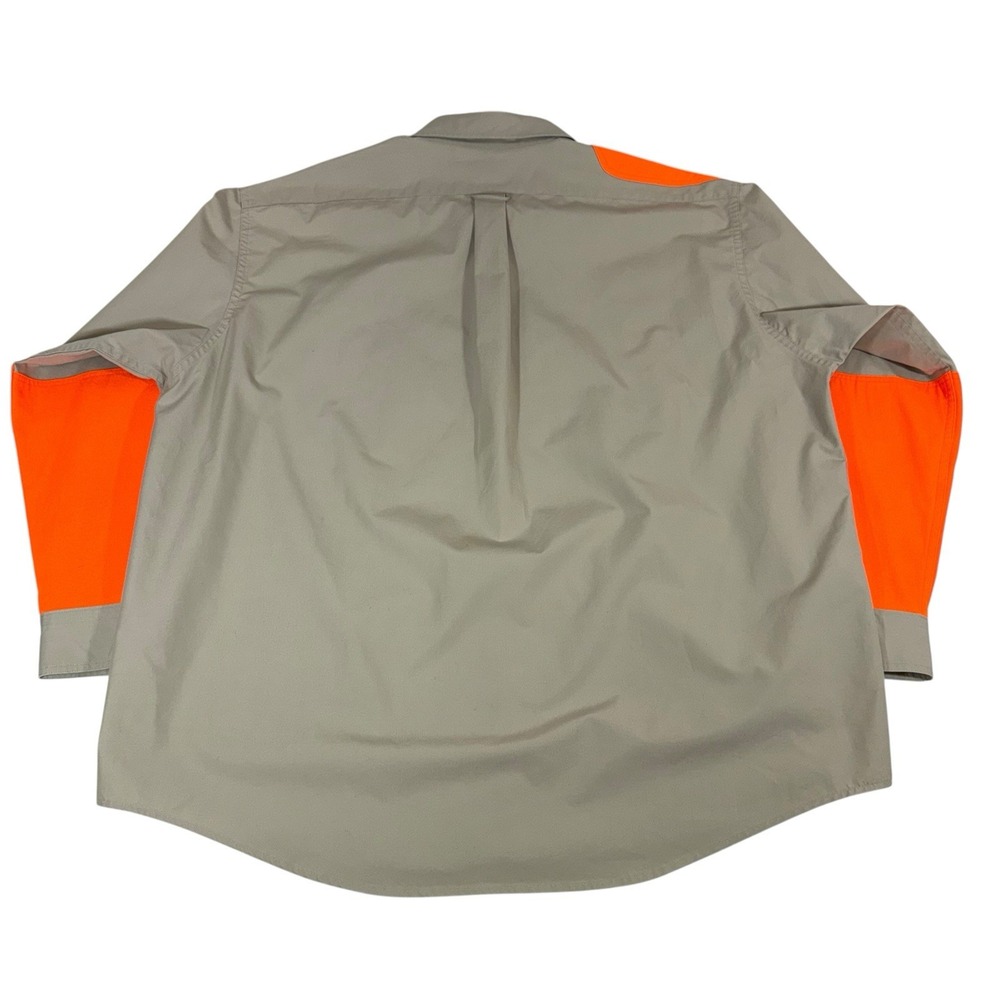Vtg 90s C.C. Filson Co. Padded Hunting Shooting Shirt Orange Khaki Gorp Sz XXXL - Picture 6 of 16